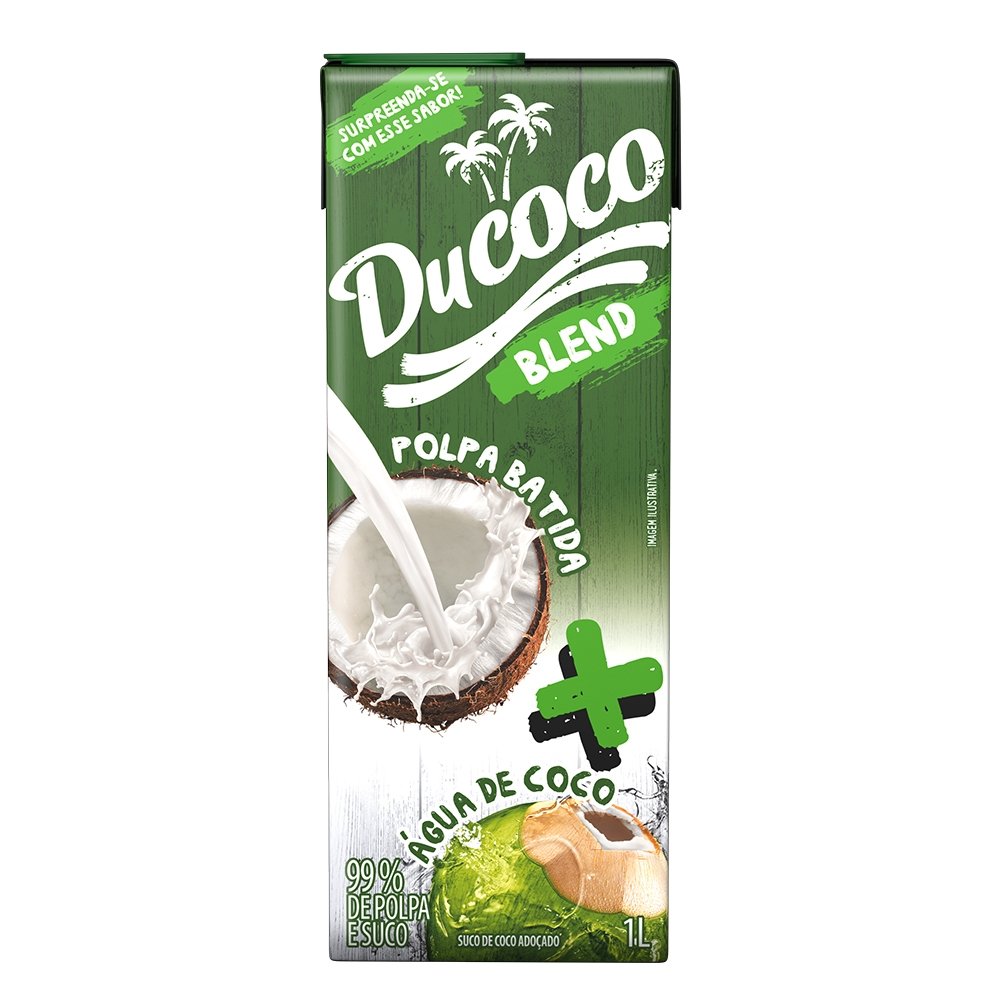 Água de Coco Ducoco Blend Tetra Pak 1 Litro - Embalagem com 12 Unidades