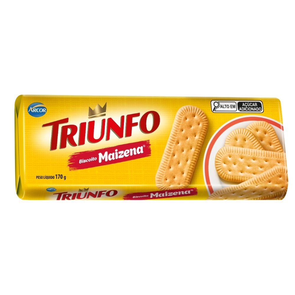 Biscoito Triunfo Maisena 170g - Embalagem com 40 Unidades