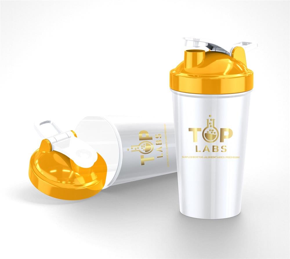 Coqueteleira Transparente Top Labs 600 Ml + Mola