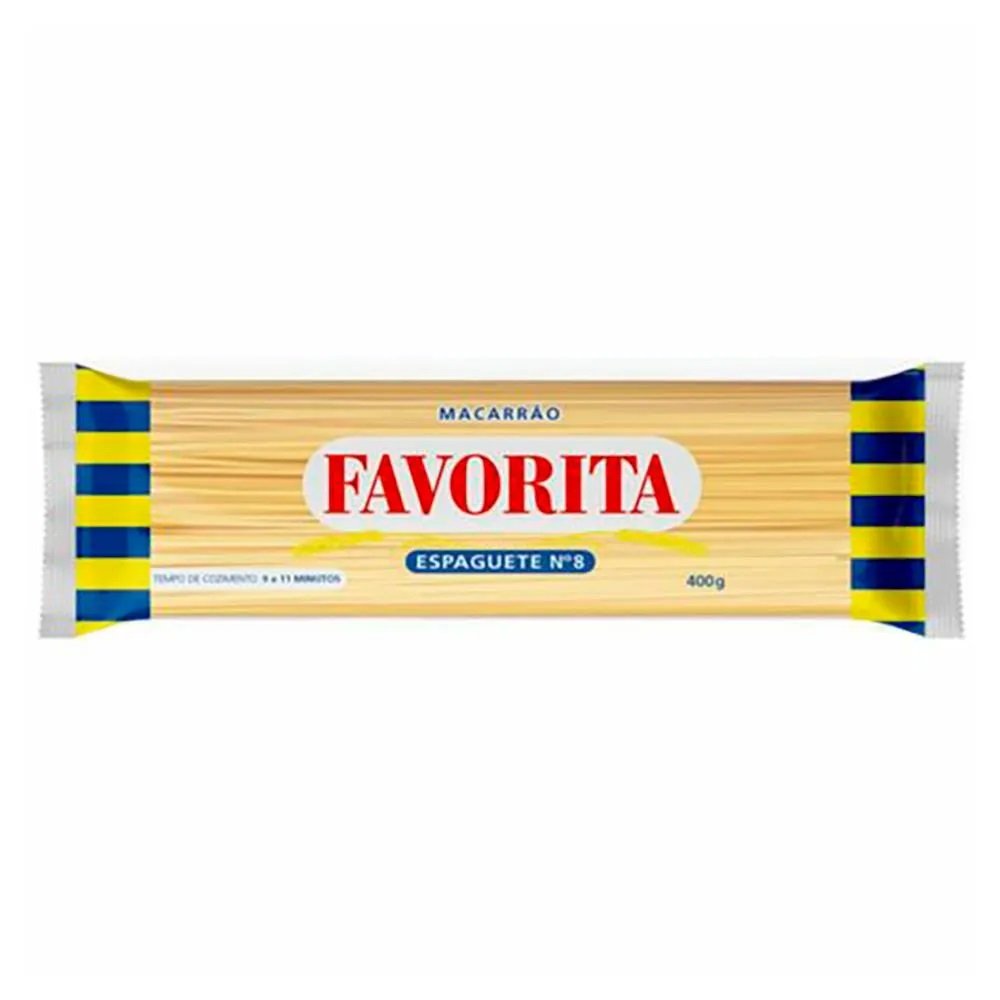 Macarrão Espaguete Favorita 400g - Fardo com 20 unidades