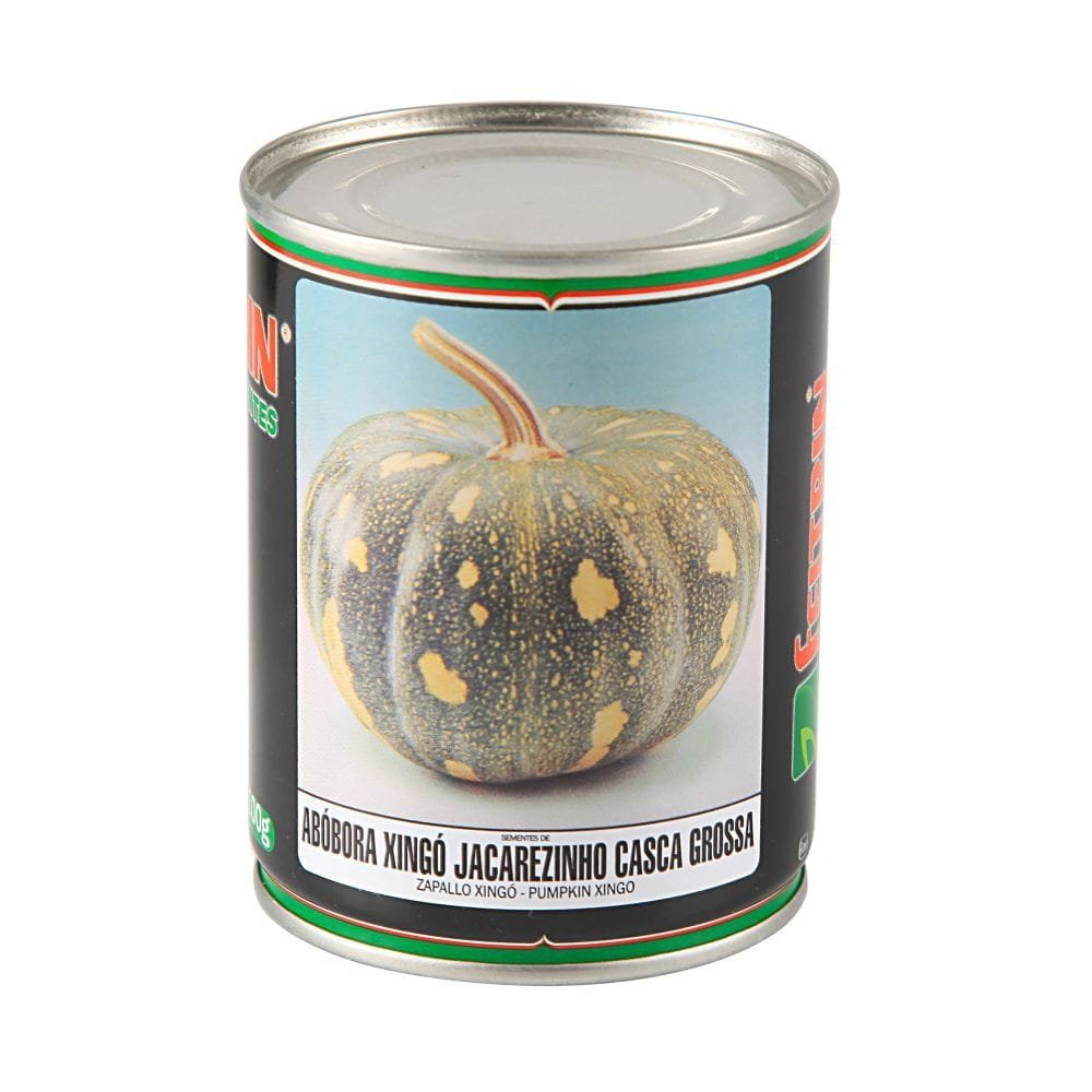 SEMENTES ABOBORA XINGO JACAREZINHO CASCA GROSSA FELTRIN 50G LATA