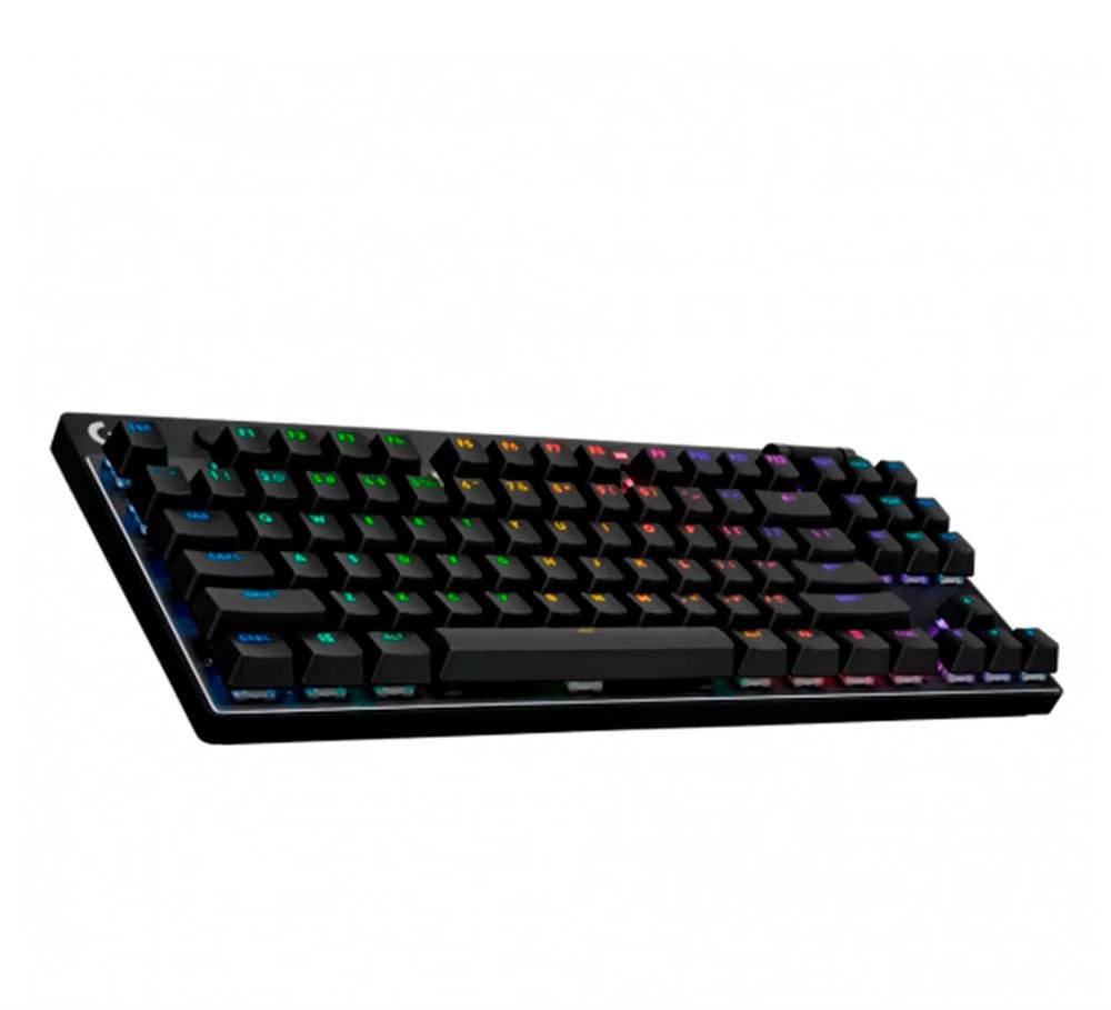 Teclado Gamer Mecanico Logitech G PRO X TKL RGB Lightsync Sem Fio Preto