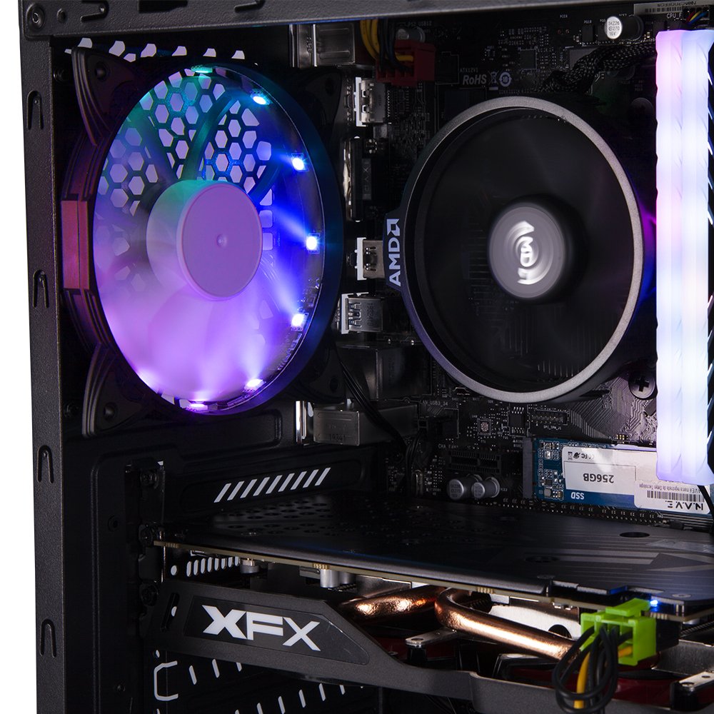 Desktop Gamer NAVE Urano AA01, AMD Ryzen¿ 5 3600, 8GB, SSD 256, Windows 10.