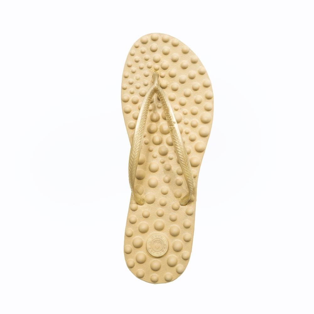 Sandalia Ortopedica Flyfeet Relax Anabela Bege 37/38