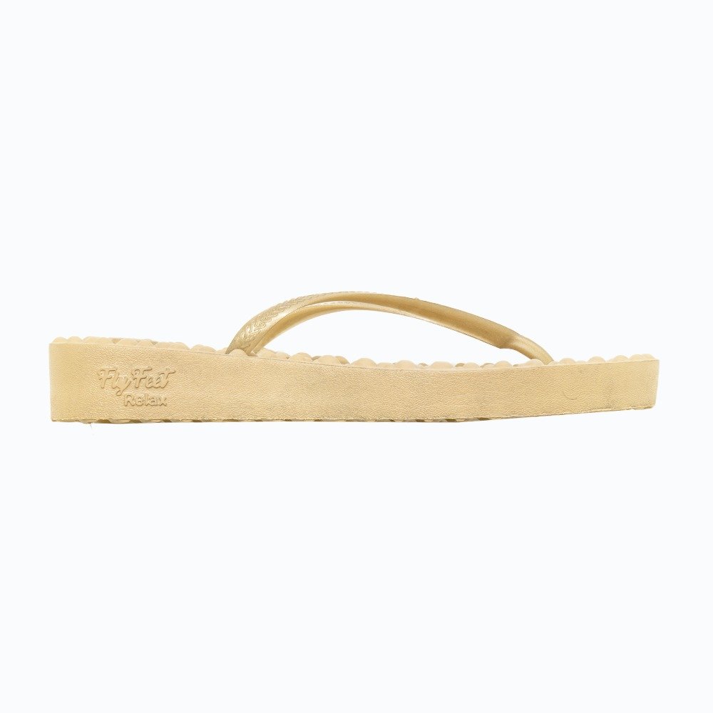 Sandalia Ortopedica Flyfeet Relax Anabela Bege 37/38