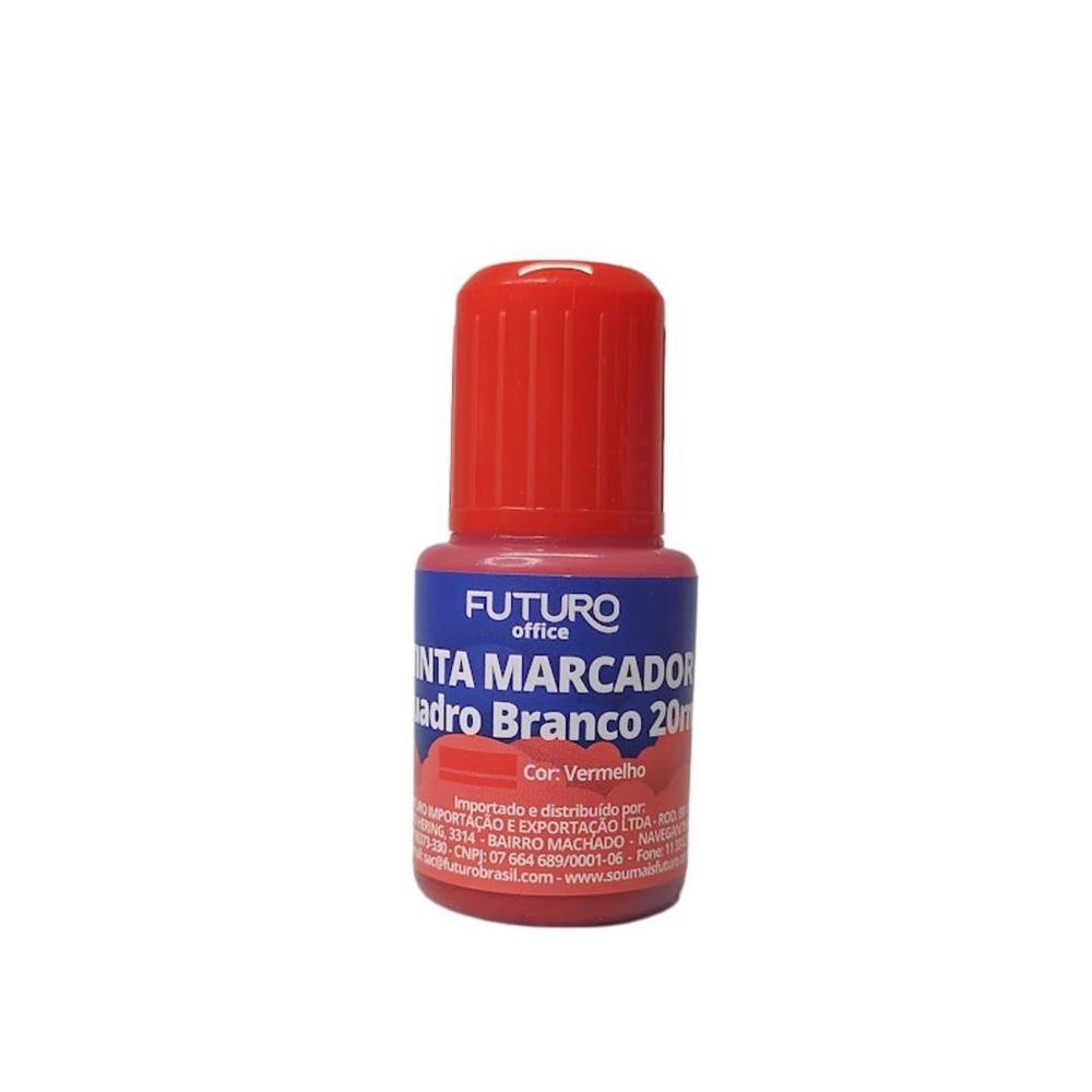 Tinta Para Marcador Quadro Branco Futuro 20Ml Vermeho Com 12 Unidades Ref Fo272228
