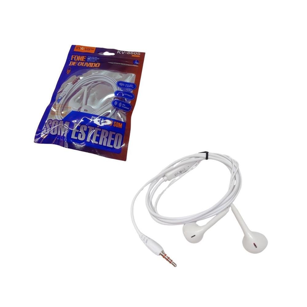 Fone De Ouvido Inova Com Microfone Ref Kv-8605