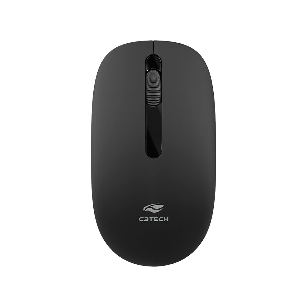 Mouse C3TECH M-W15BK - Sem Fio, 1200 DPI, USB, Preto