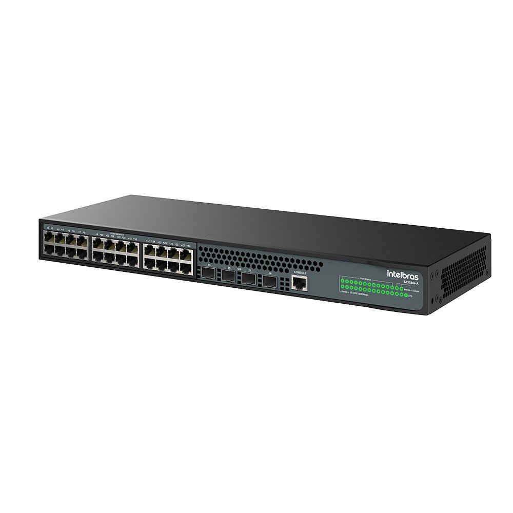 Switch Gerenciável 24P Gigabit S2328G-A e 4P SFP 1000 BASE-X, 4760106, INTELBRAS