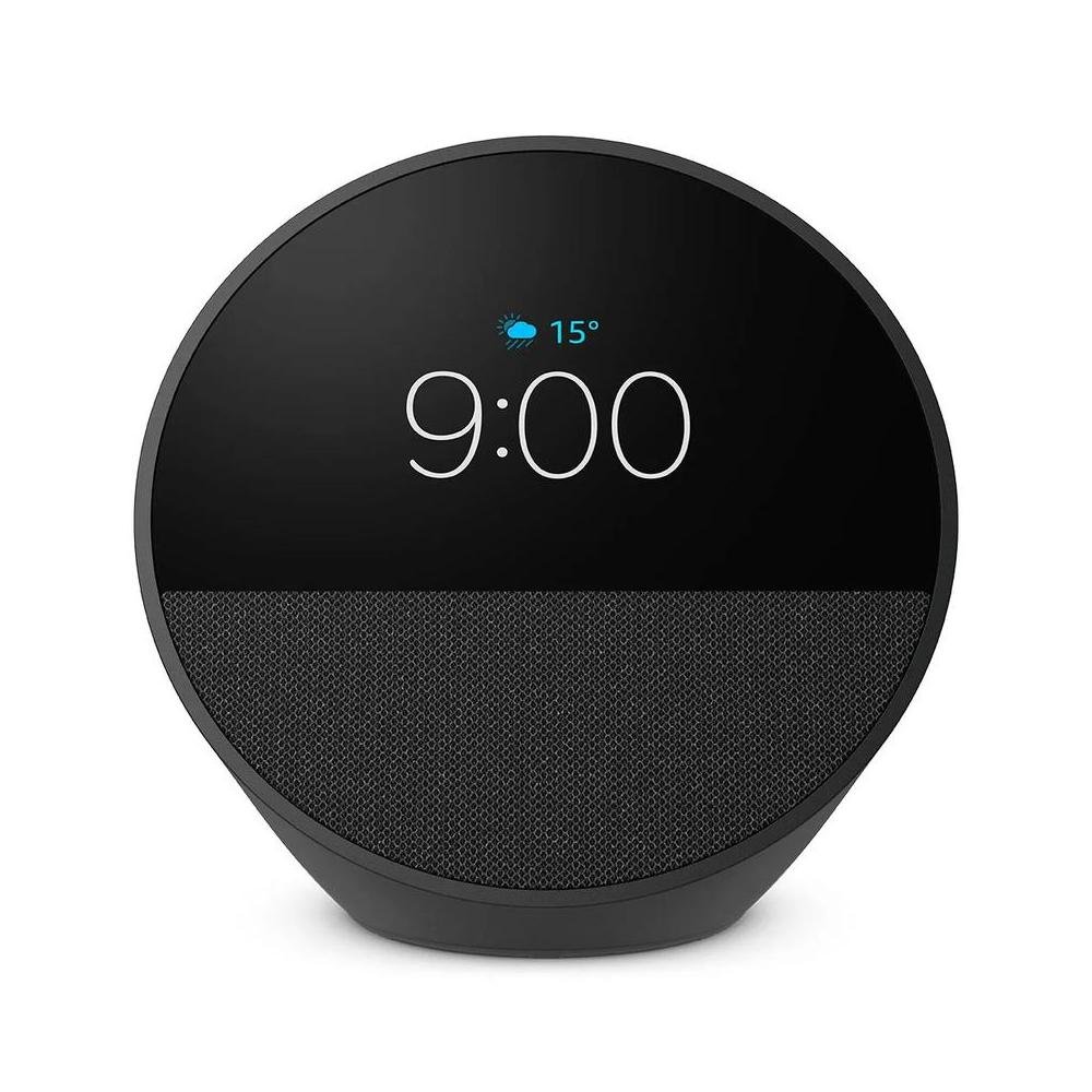 Echo Spot (2024) Com Alexa: Despertador Inteligente Com Som Vibrante E Alexa | Cor Preta, Amazon