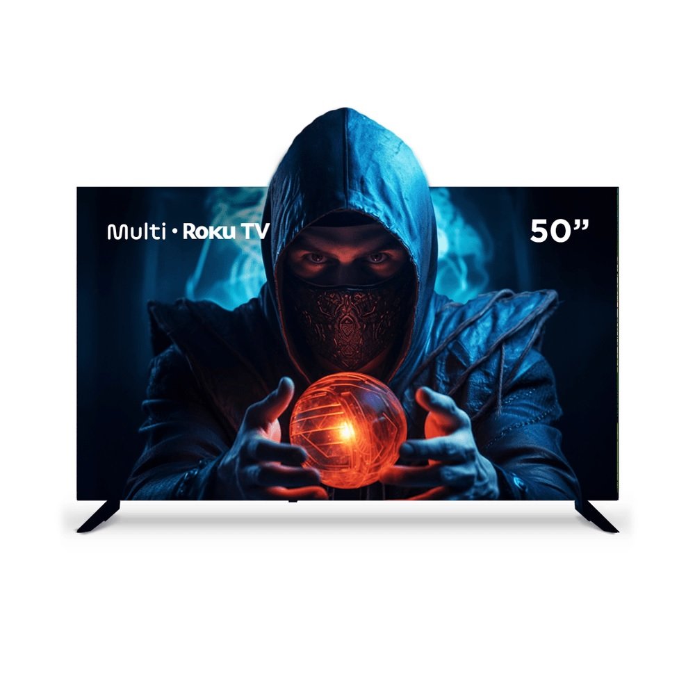 Smart Tv 50" Uhd 4K Multi Tl059m Com Sistema Roku, Processador Quad Core, Dolby Audio, Compativel Com Alexa E Google Home