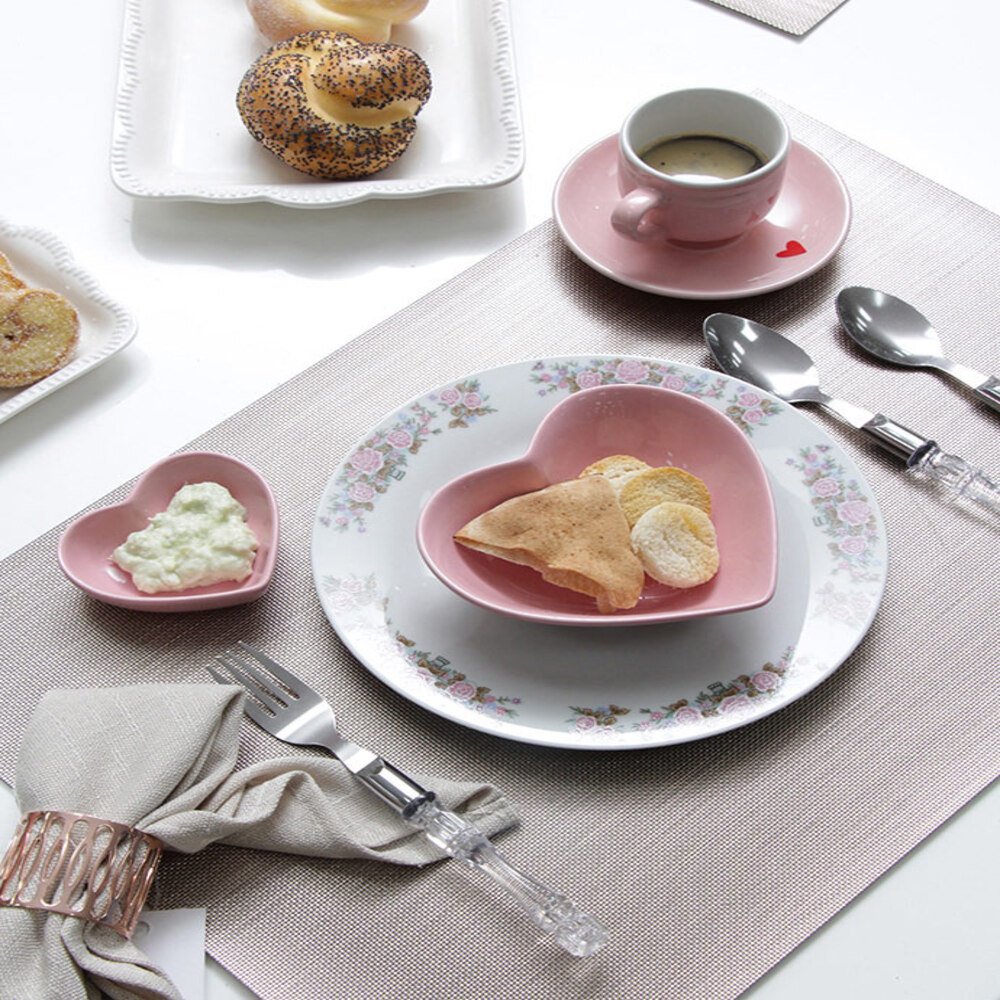 Coração Decorativo 8CM Rosa - Hauskraft