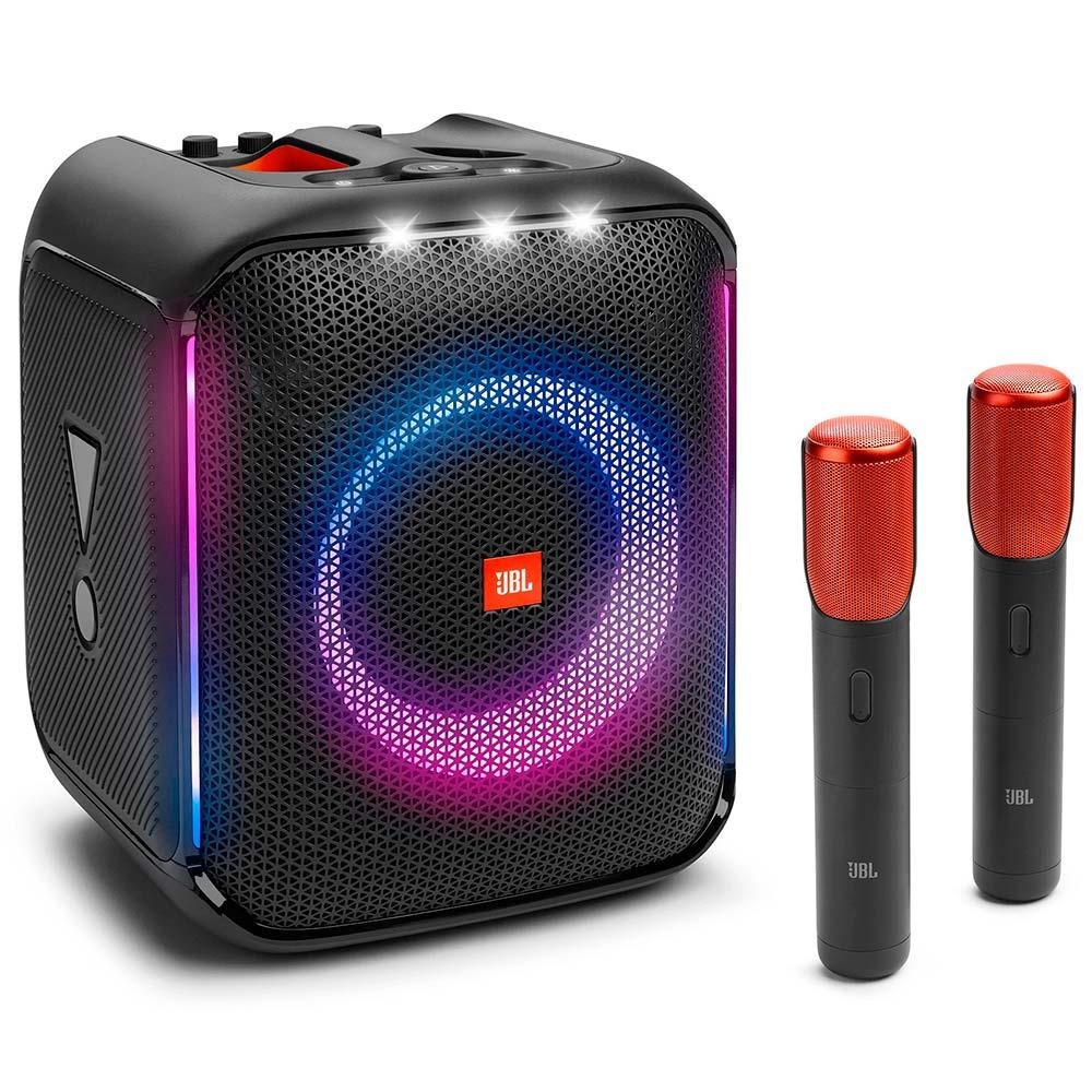 Caixa Acustica Jbl Partybox Encore, Com 2 Microfones Sem Fio, 100w Rms, Bluetooth, Bateria Recarregavel, Jblpbencore2micbr, Harman Jbl