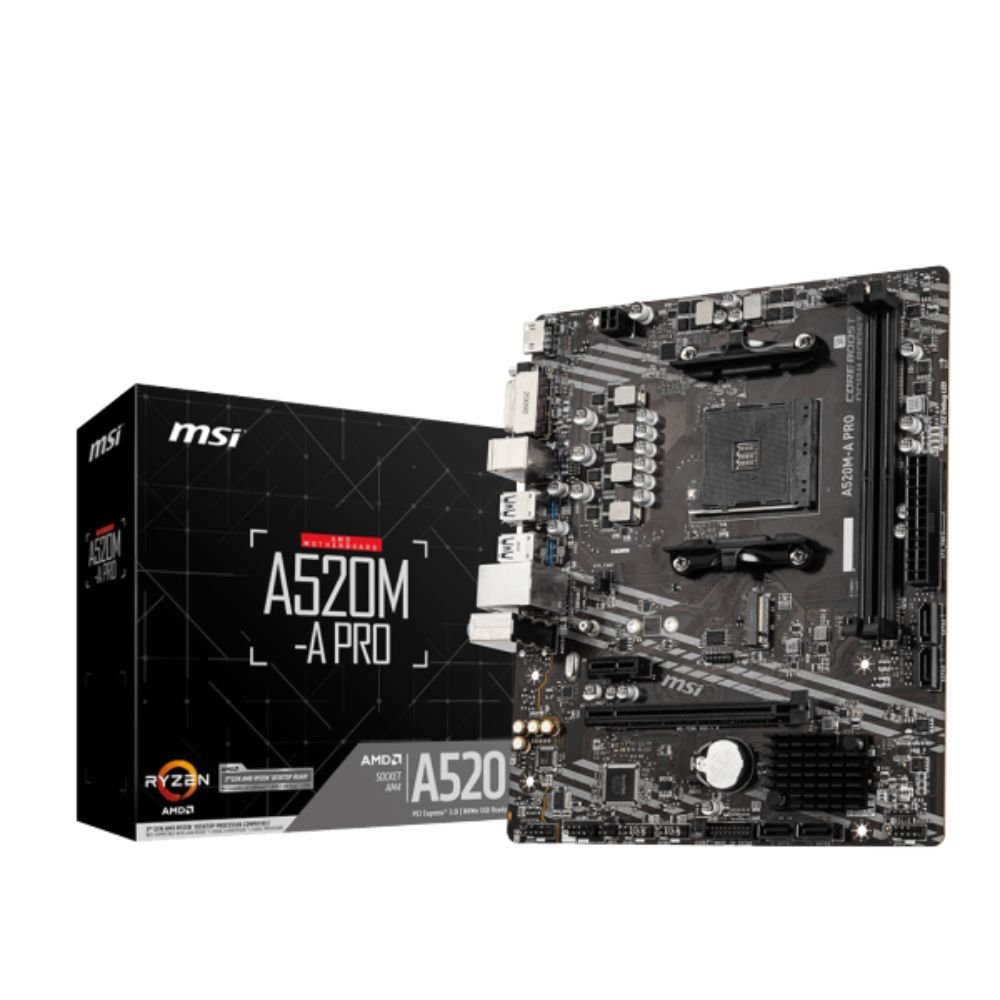 Placa Mae Am4 Msi A520m-A Pro