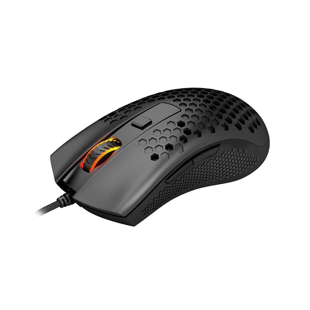 Mouse Gamer Redragon Storm Basic 12400 DPI 6 Botoes RGB Preto