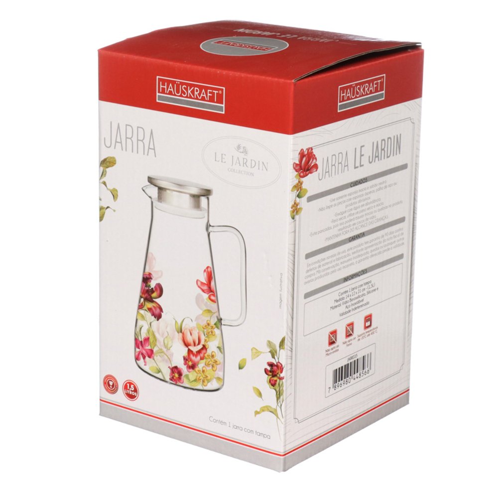 Jarra Borossilicato Le Jardin 1,5L - Hauskraft