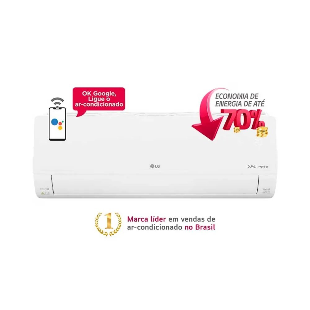 Kit Ar Condicionado Inverter 36000 Btus LG Dual Voice Quente e Frio 220V