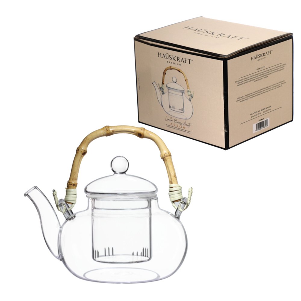 Chaleira Infusor Borossilicato Arrow 600ML - Hauskraft