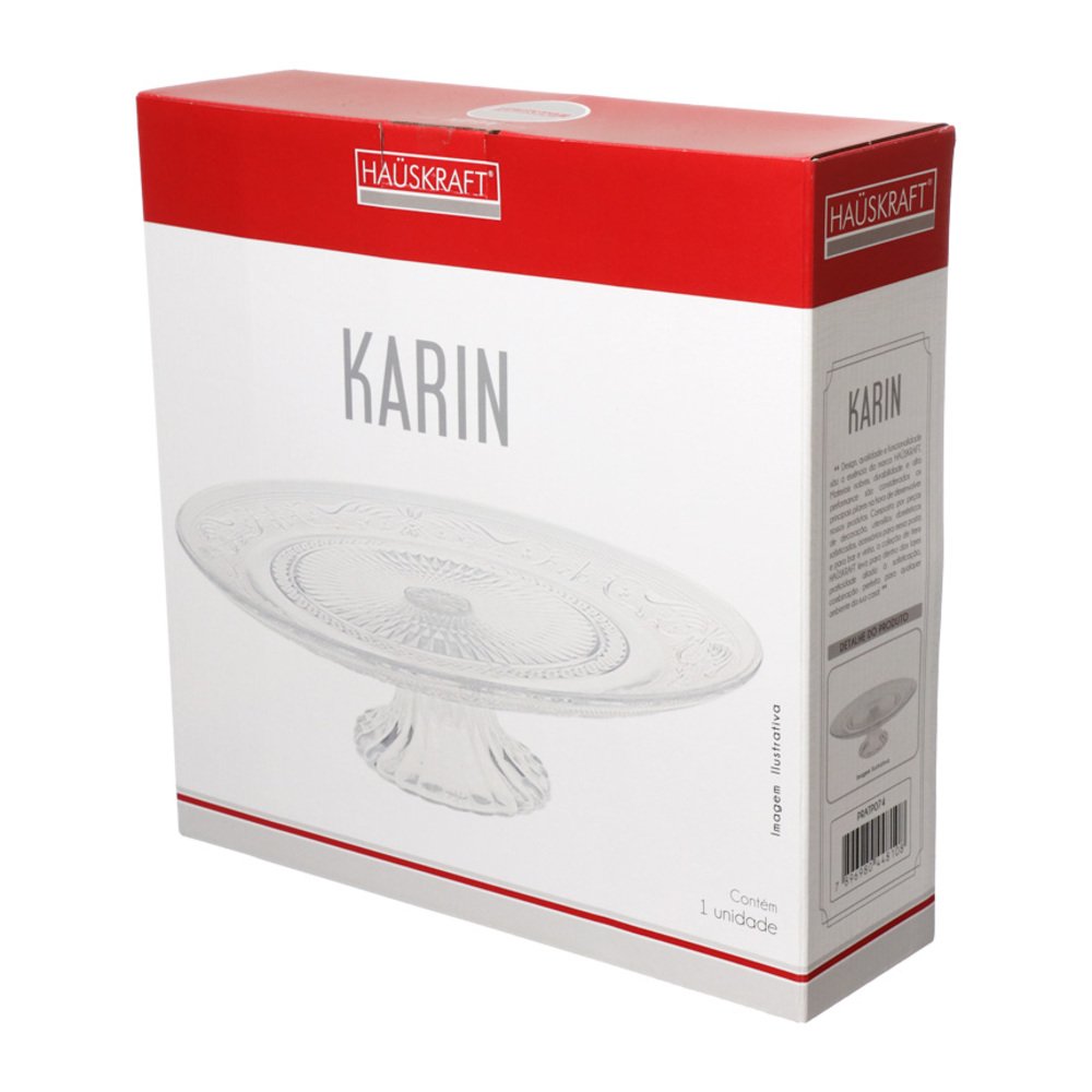 Centro Mesa Com Pé Karin 32,5CM - Hauskraft