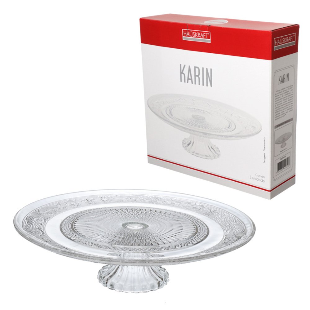 Centro Mesa Com Pé Karin 32,5CM - Hauskraft