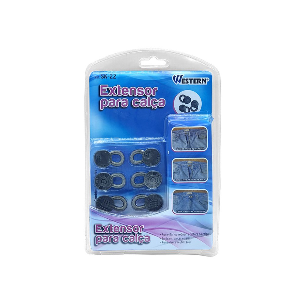 Jogo 6 Extensores Calça - Western