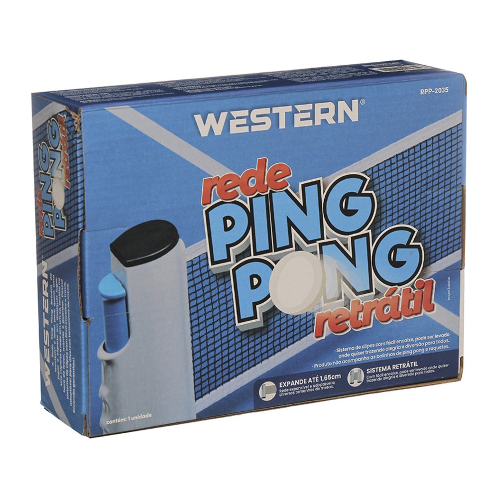 Rede Retratil Ping Pong - Western