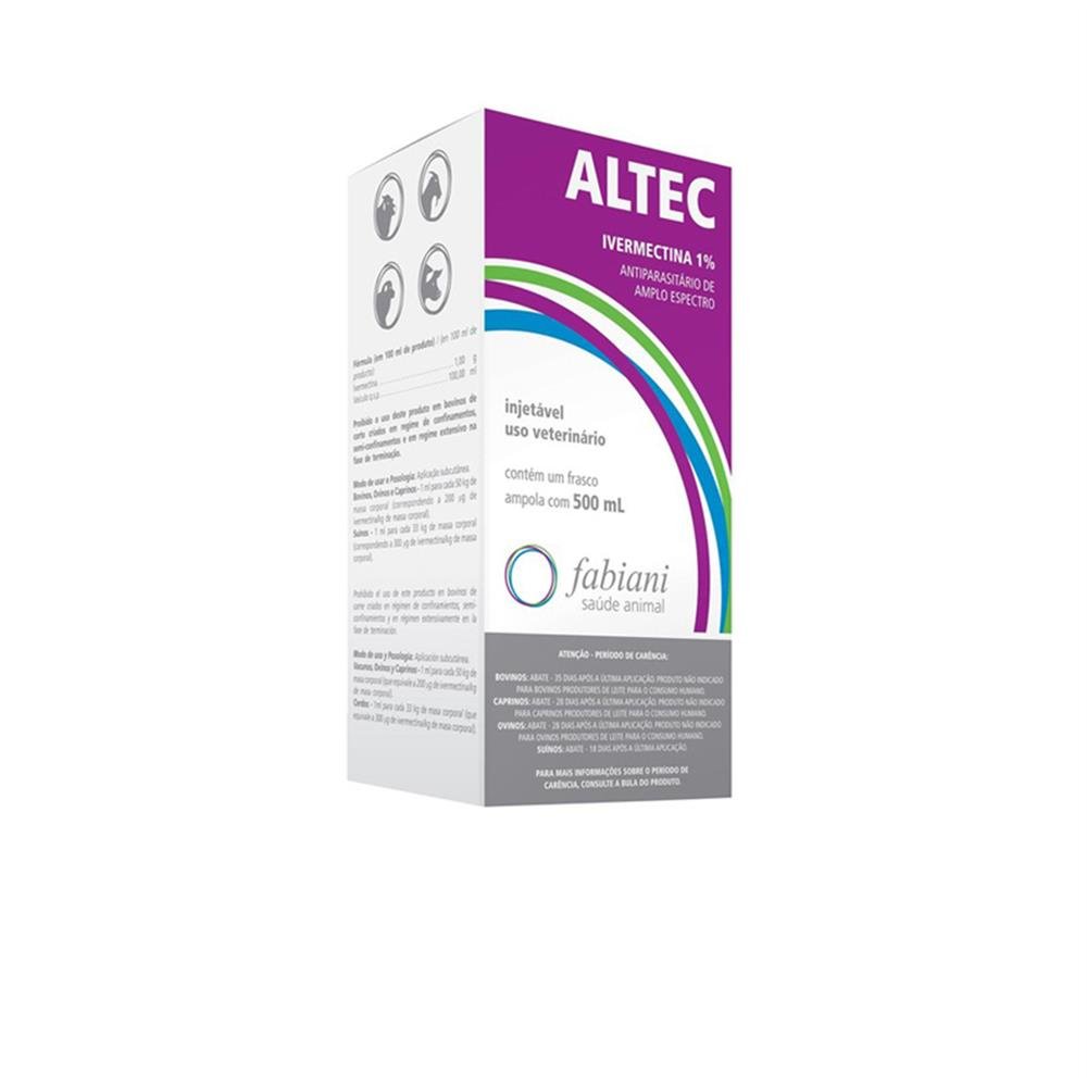 Altec Injetavel 500Ml Ivermec 1 Tortuga