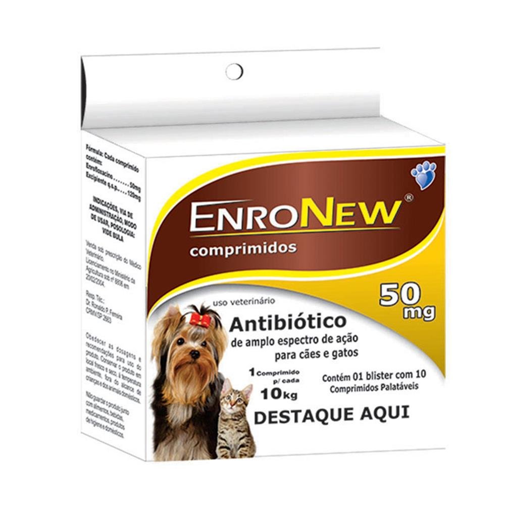 Antibiotico Cães/Gatos 50Mg C15x10