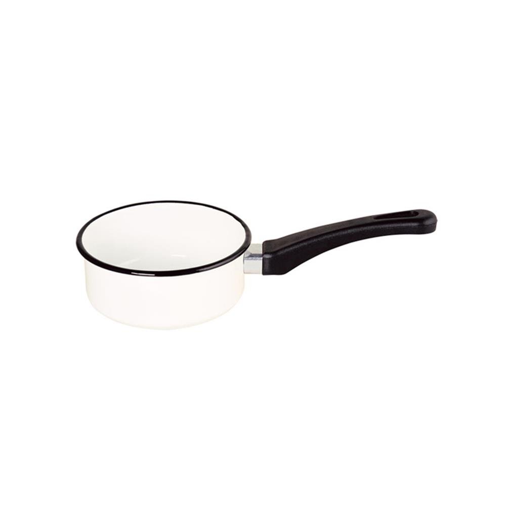 Papeiro Esmaltado 14/0,75L Cabo Baquelite Branco Ewel C4