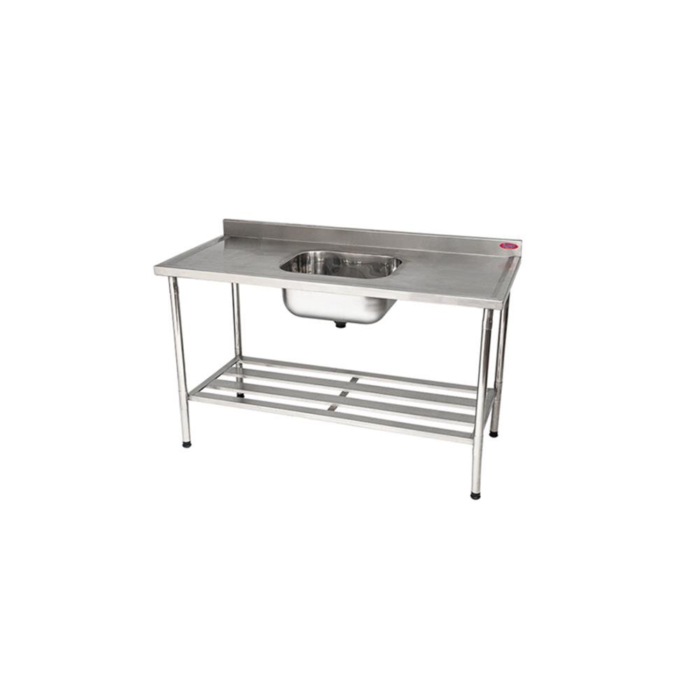 Mesa Inox 150X70 C/Cuba 50X40x25im