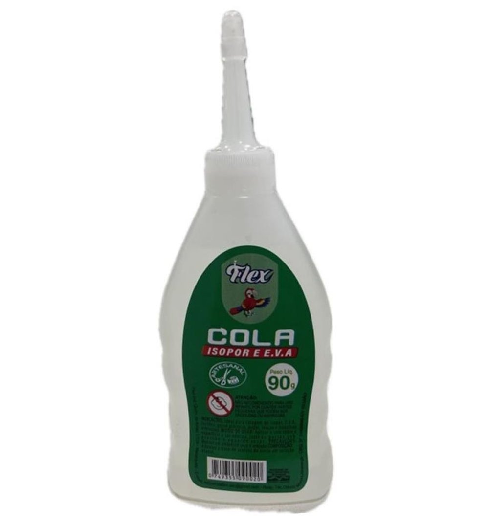 Cola Isopor e E.v.a 90g Flex Caixa com 48 Unidades NF2