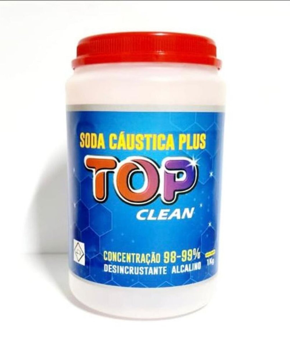 Soda Caustica Top Clean 1 Kg Caixa com 12 Unidades NF2
