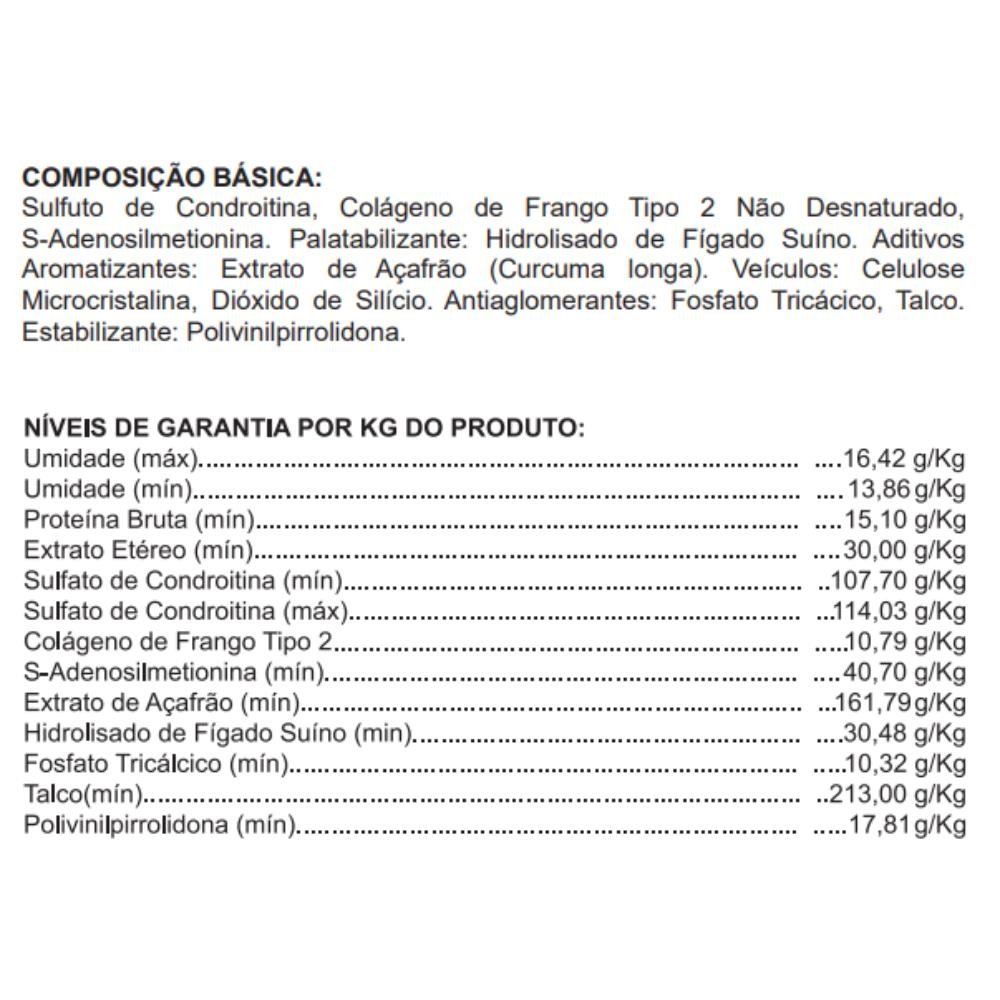 Articulações Colágeno Tipo Ii + Same + Condroitina Petz Labs 30 Comprimidos