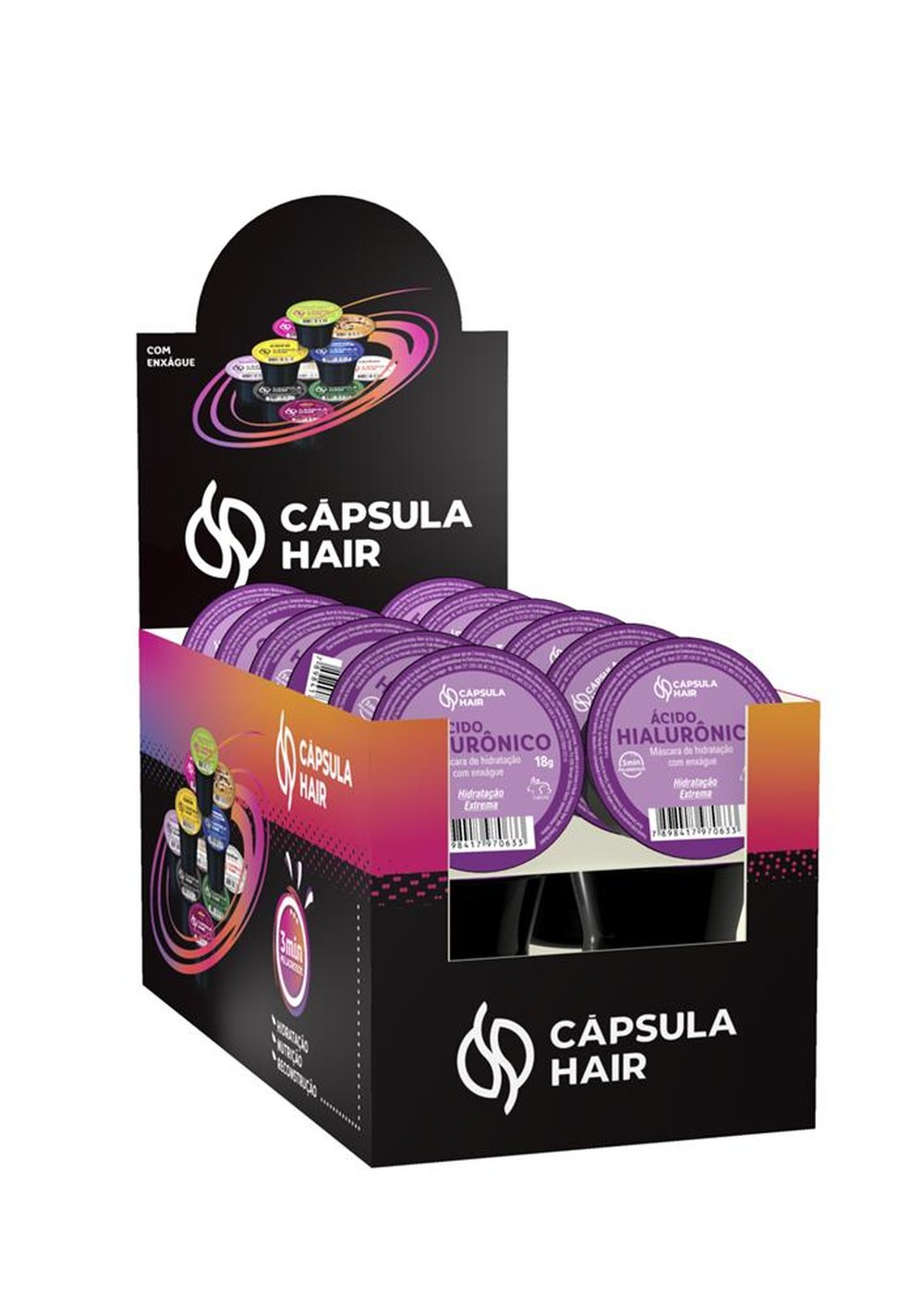 Display Cápsula Hair Ácido Hialurônico com 24 unidades