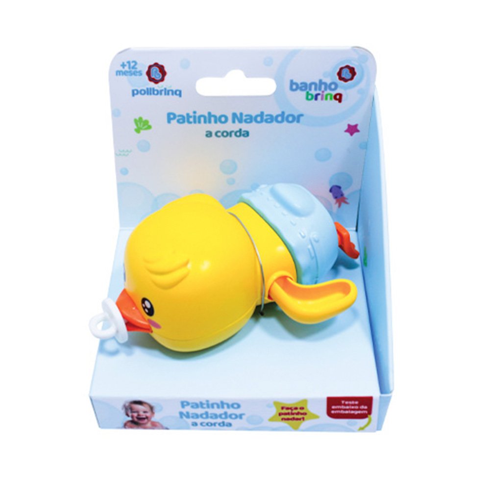 Patinho Nadador A Corda Polibrinq Bb 3008