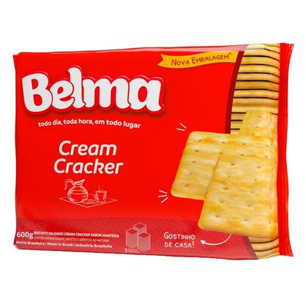 Biscoito Belma Cream Cracker 600g