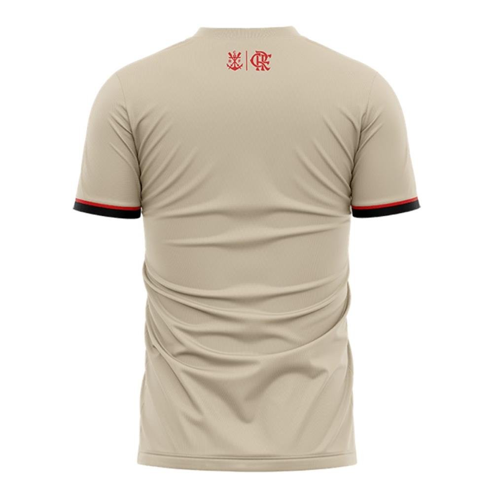 Camisa Masculina Flamengo Braziline Troféu Bege M