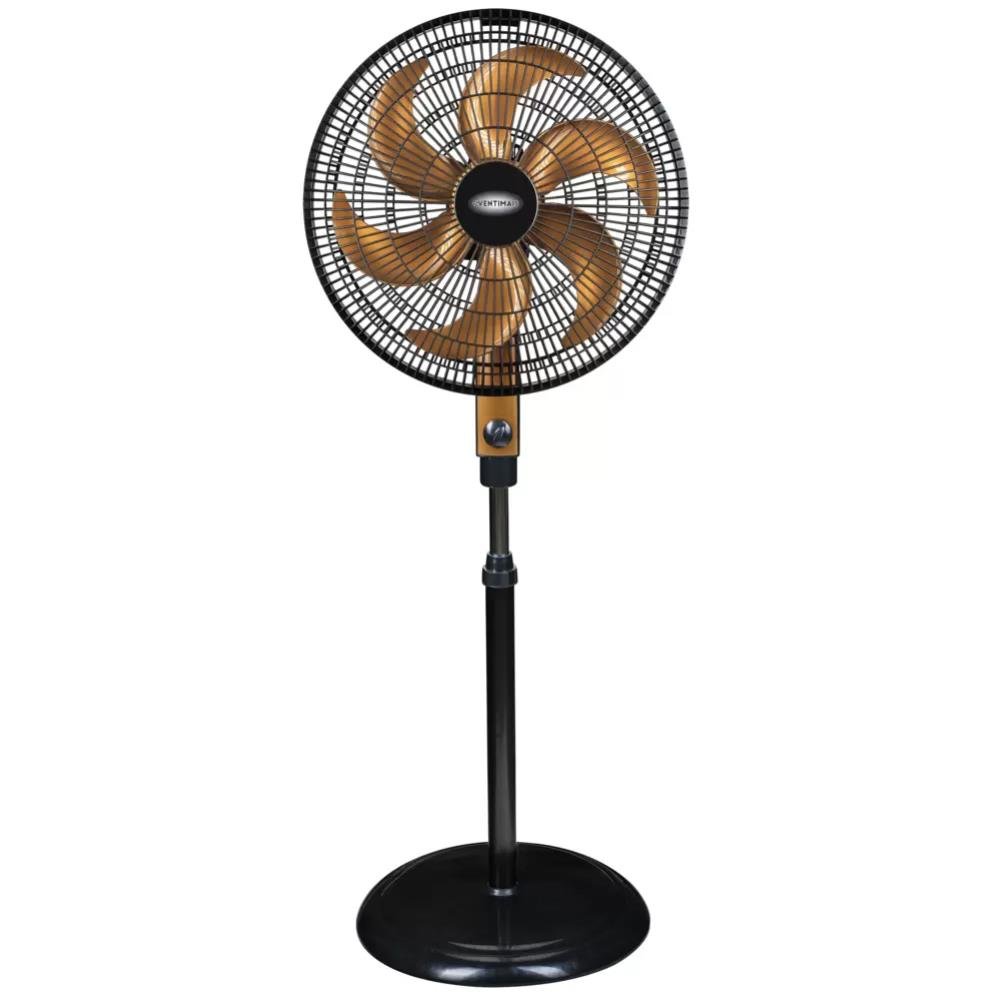 Ventilador De Coluna 40cm Ventimais Turbo 3 Vel Preto/Bronze 110v