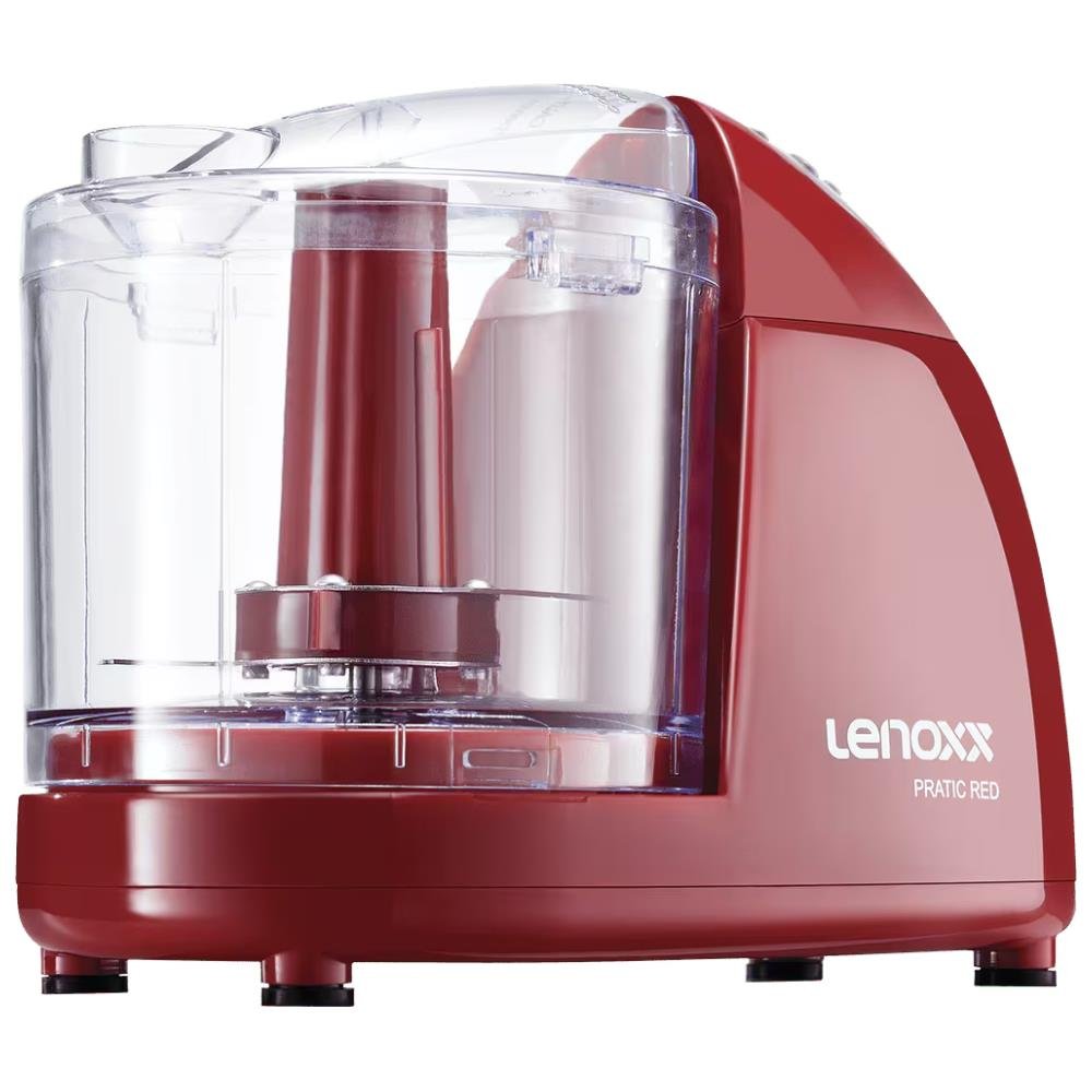 Mini Processador De Alimentos Lenoxx Vermelho - Pratic Red Pmp 435 100w 220v