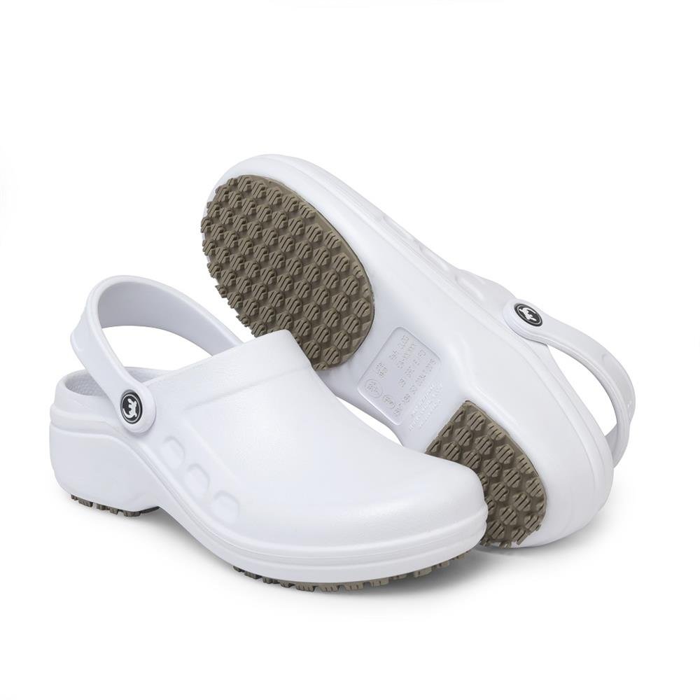 Tamanco Ocupacional Sticky Shoes Clog - CA 49.860 - SSC - Branco Tamanho 33