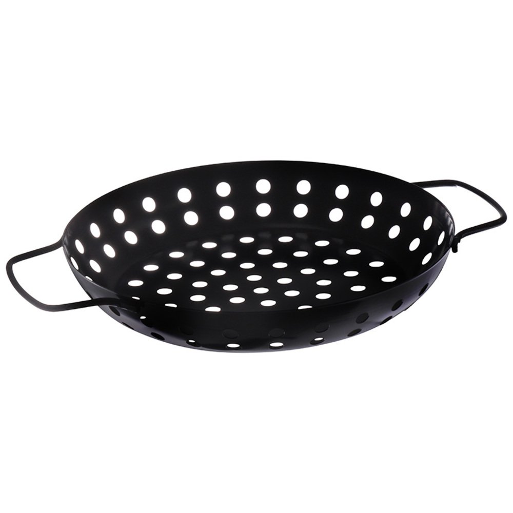 Grelha Churrasqueira Redonda Preta 31CM - Hauskraft