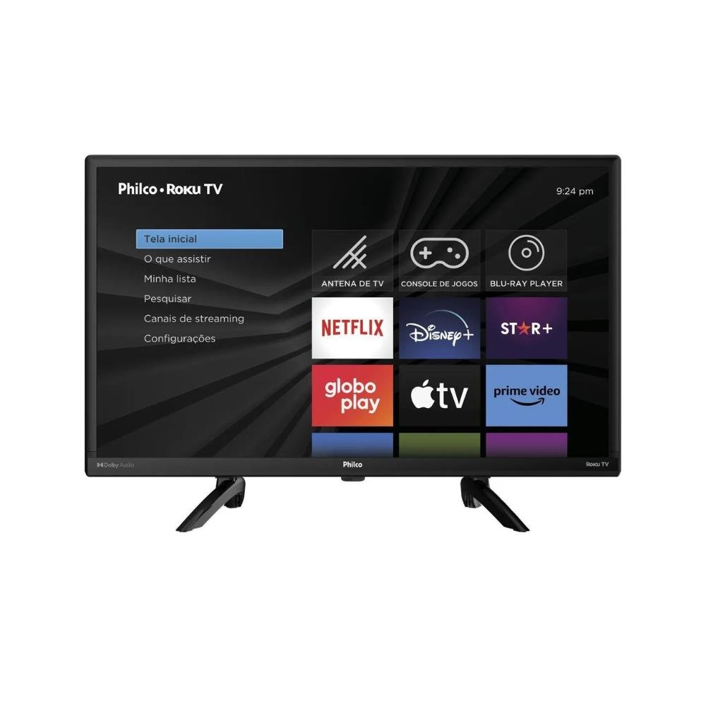 Smart TV 24¿ Philco PTV24G5YR2CP Roku Tv Dolby Audio Bivolt