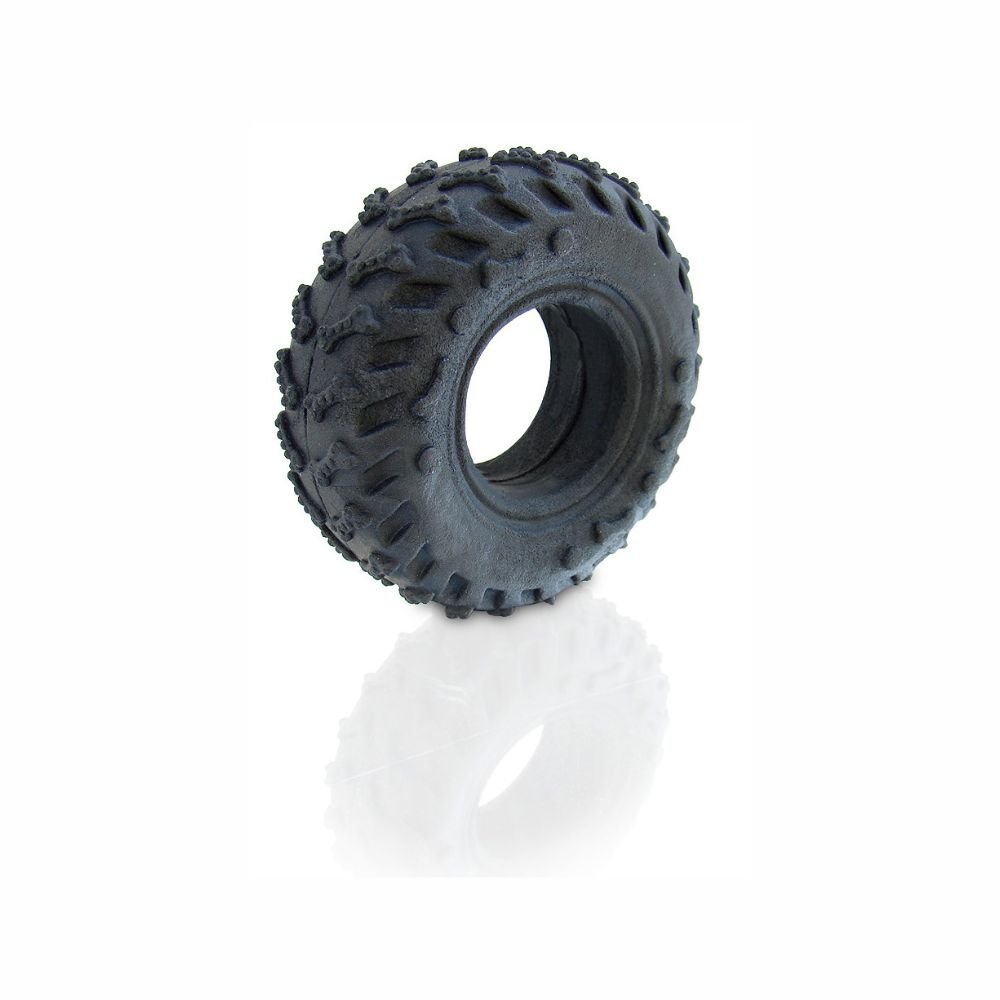 Pneu Borracha Preto Maciço Pequeno 105mm - Chalesco