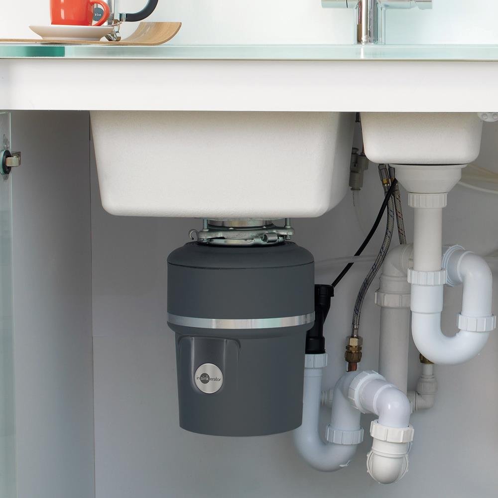 Triturador de Residuos Alimentares Insinkerator Evolution 100 Em Aço Inox Azul 127v