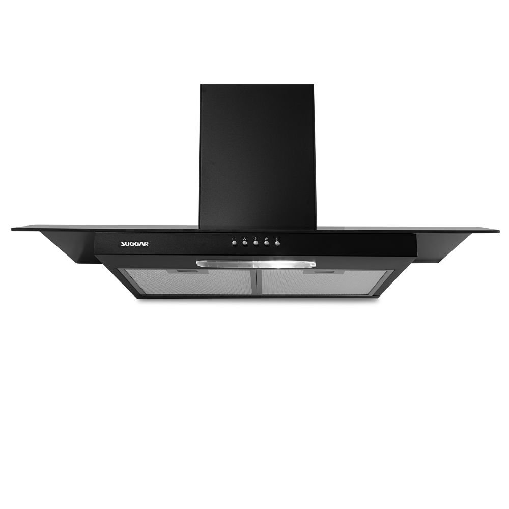 Depurador Suggar Vidrio Preto 90cm Dpv91pt 127v