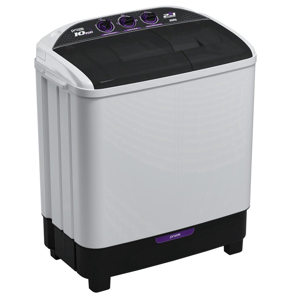 Lavadora Praxis 2 Em 1 10 Kg Lava 6 Kg E Centrifuga 4 Kg Bra