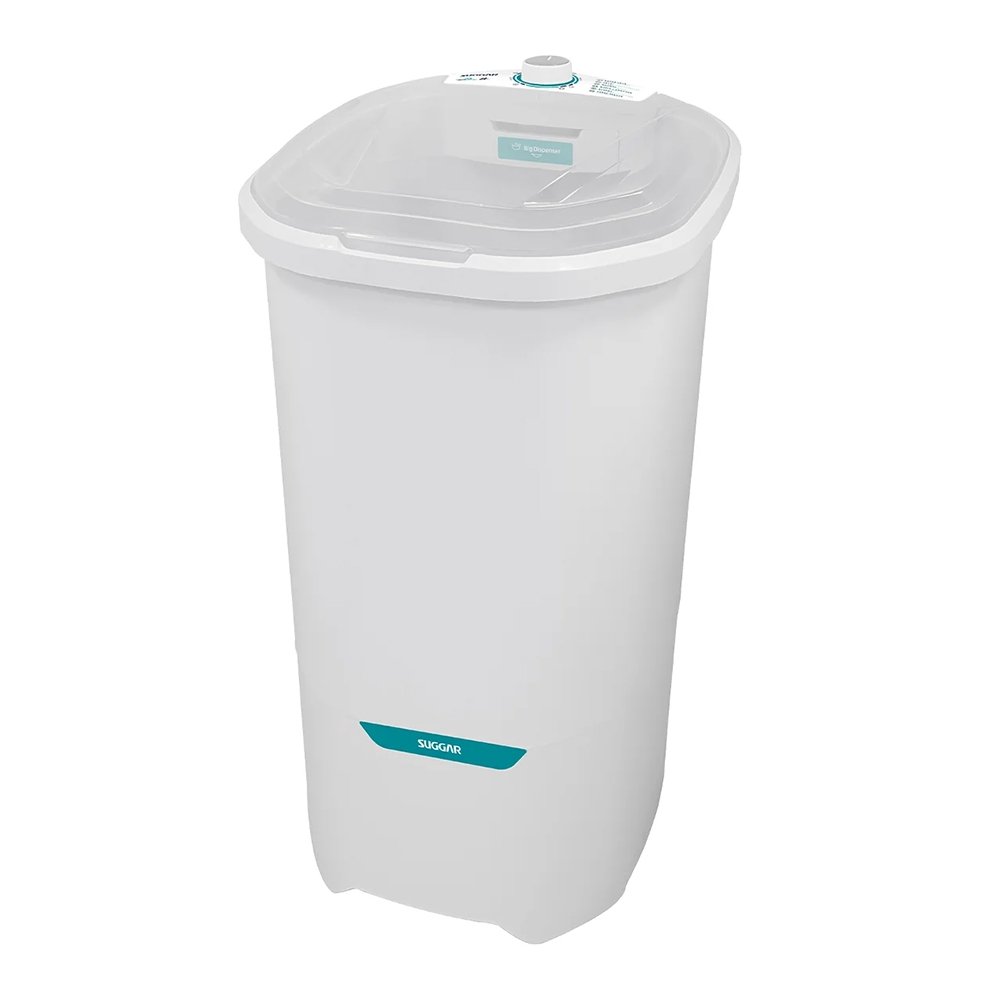 Lavadora de Roupas Semi Automática Suggar Neo Turbilhão LE8001 - 8Kg, Branco, 110V
