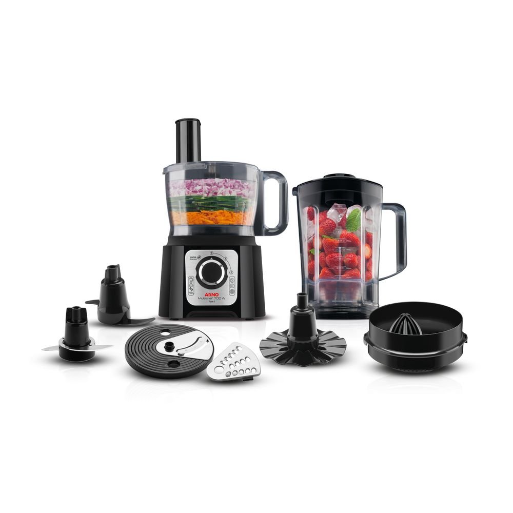 Multiprocessador de Alimentos Arno Multichef 7 Em 1 700w e Jarra de 3,1l de Capacidade Mp70 220v