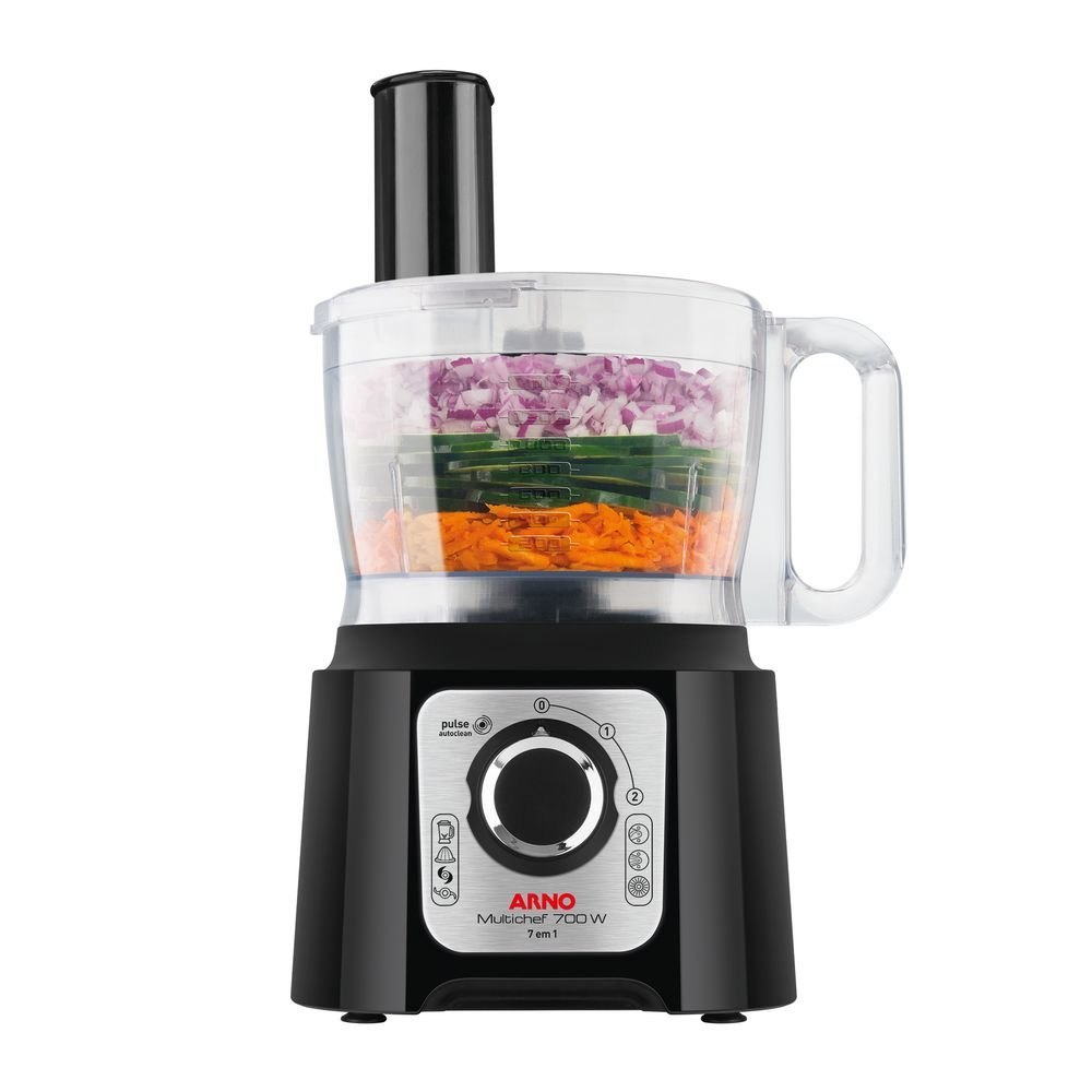 Multiprocessador de Alimentos Arno Multichef 7 Em 1 700w e Jarra de 3,1l de Capacidade Mp70 220v