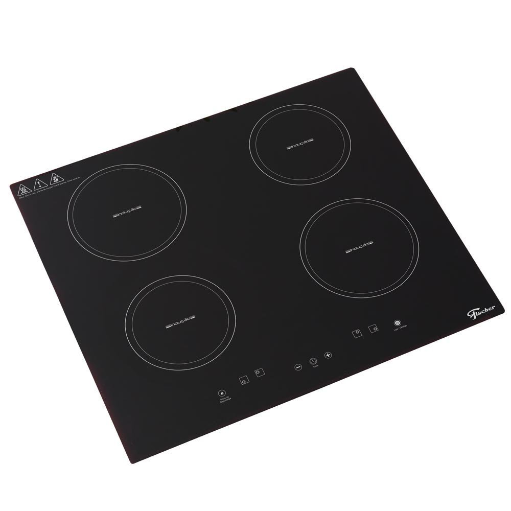 Fogão Cooktop 4 Queimadores por Indução Mesa Vitrocerâmica 220v Fischer